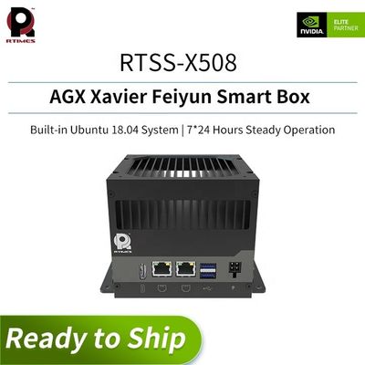 Jetson AGX Xavier Kit de desarrollo y Feiyun Smart Box RTSS-X508 Entrada de energía 9V 20V DC