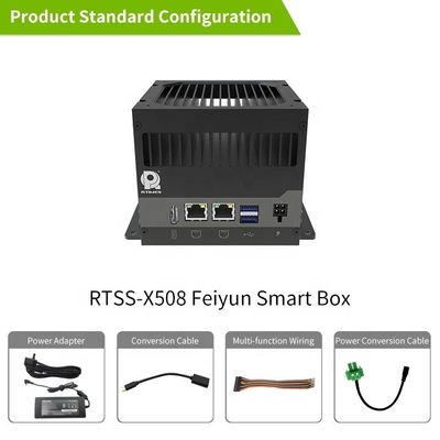 Jetson AGX Xavier Kit de desarrollo y Feiyun Smart Box RTSS-X508 Entrada de energía 9V 20V DC